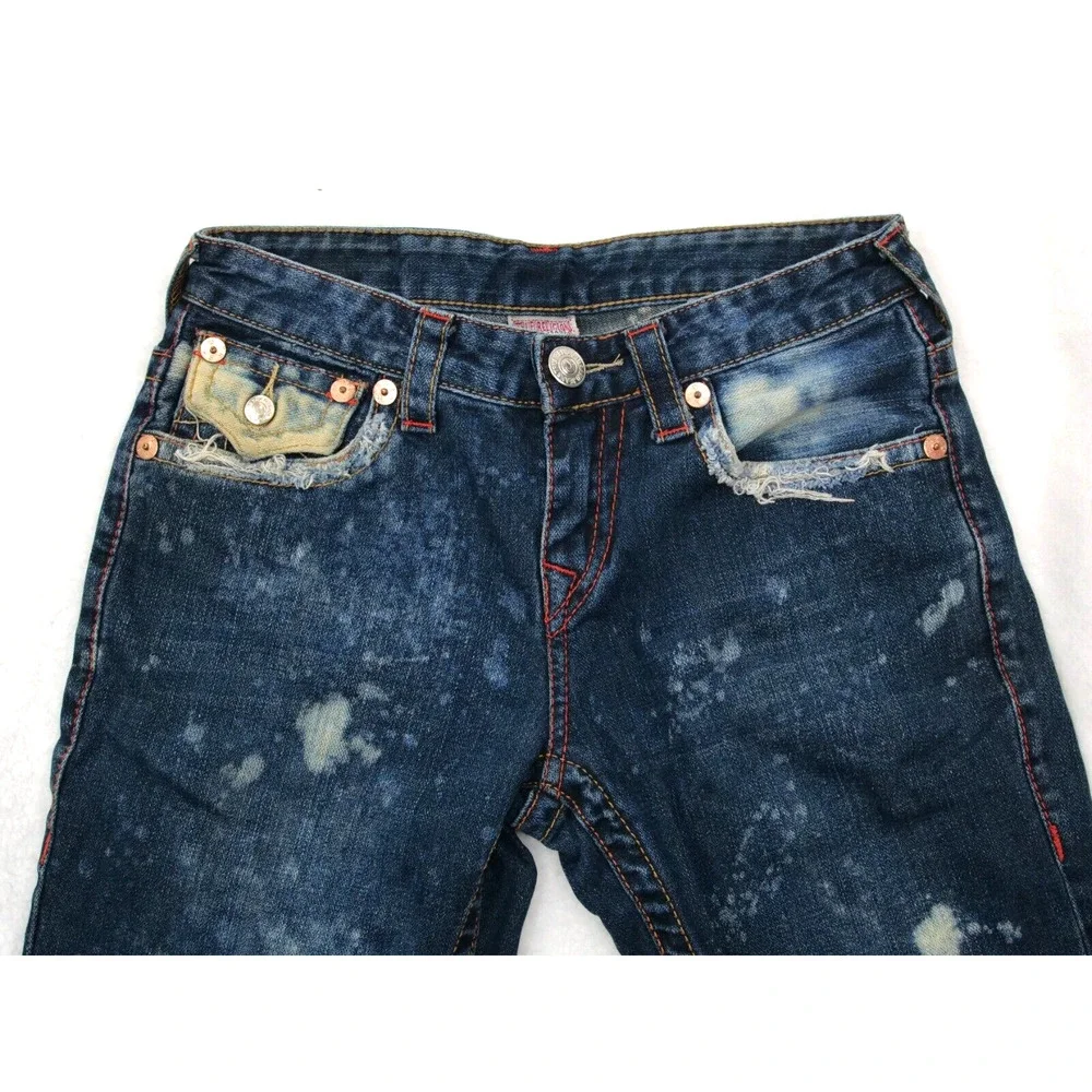 True Religion Jeans Basic Capri Women's Size‎ 14 Denim Single End Basic